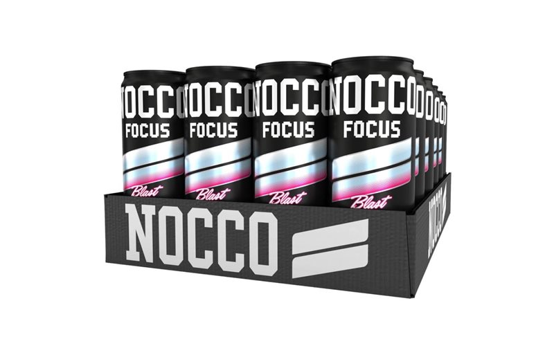 Nocco Energidrikk Focus Flak Raspberry Blast