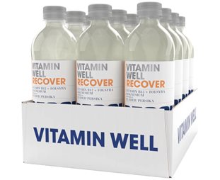 Vitamin Well Energidryck Recover Flak Flader-Persika