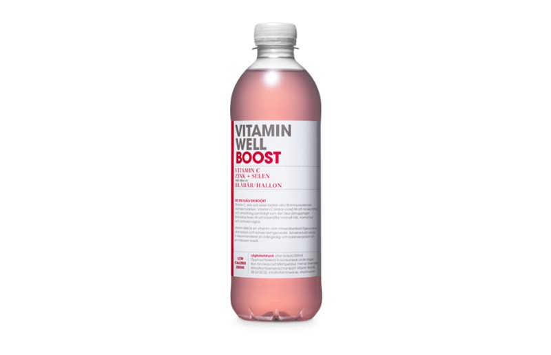 Vitamin Well Energidrikk Boost Blåbær-Hindbær