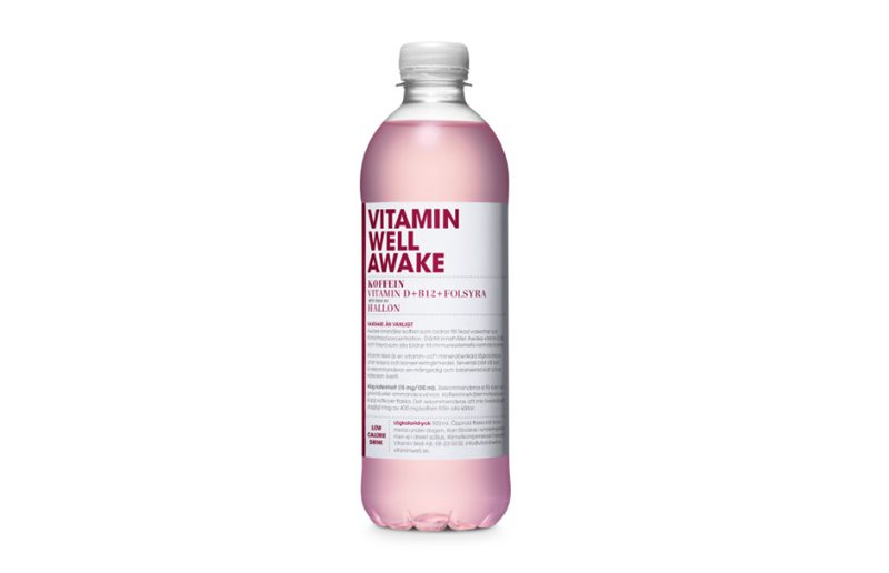 Vitamin Well Energidrikk Awake Bringebær