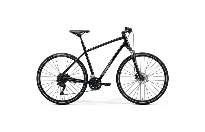Hybridipyörä Merida Crossway 100 Musta/Hopea