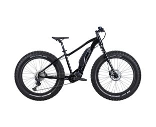 Fatbike pyörä Active sähköpyörä Arctic Metallimusta