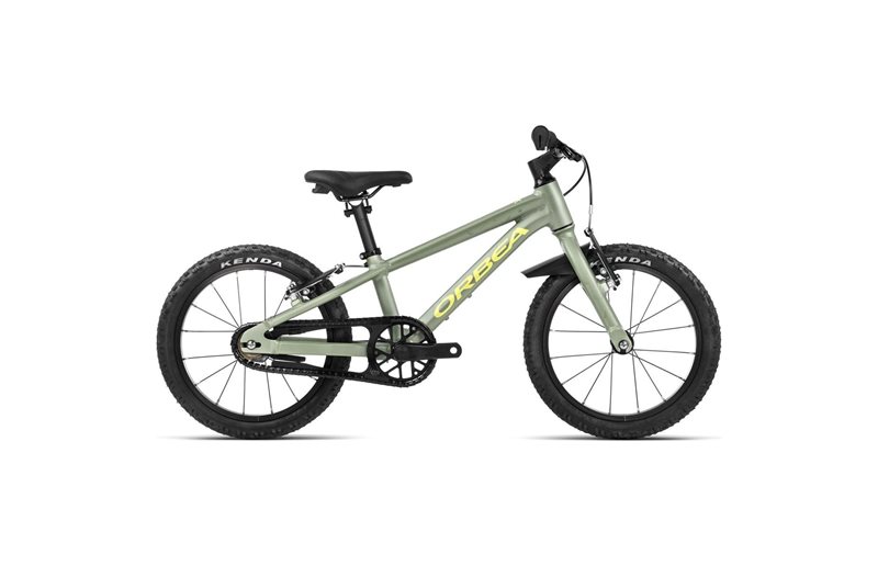Lasten polkupyörä Orbea MX 16 Metallic Green Artichoke Matt/Yellow