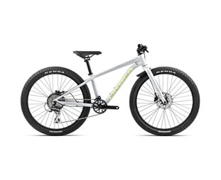 Lasten polkupyörä Orbea MX 24 TEAM Disc Halo Silver/Spicy Lime Matt