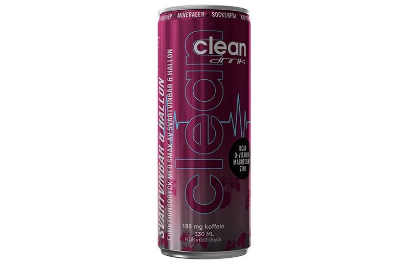 Clean Drink Energidrikk BCAA 1st - Solbær/Bringebær