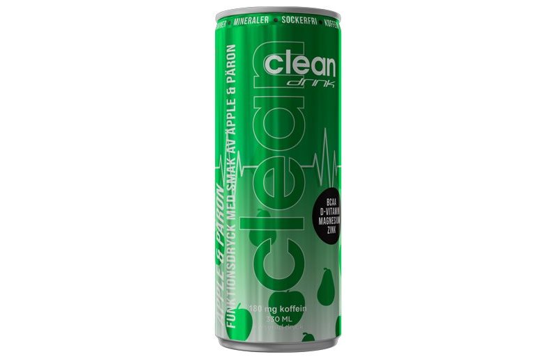 Clean Drink Energidrikk BCAA 1stk - Eple/Pære