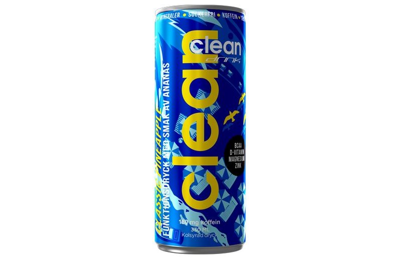 Clean Drink Energiujuoma BCAA 1kpl - Classic Pineapple