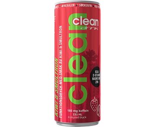 Clean Drink Energidrikk BCAA 1stk - Kiwi & Jordbær