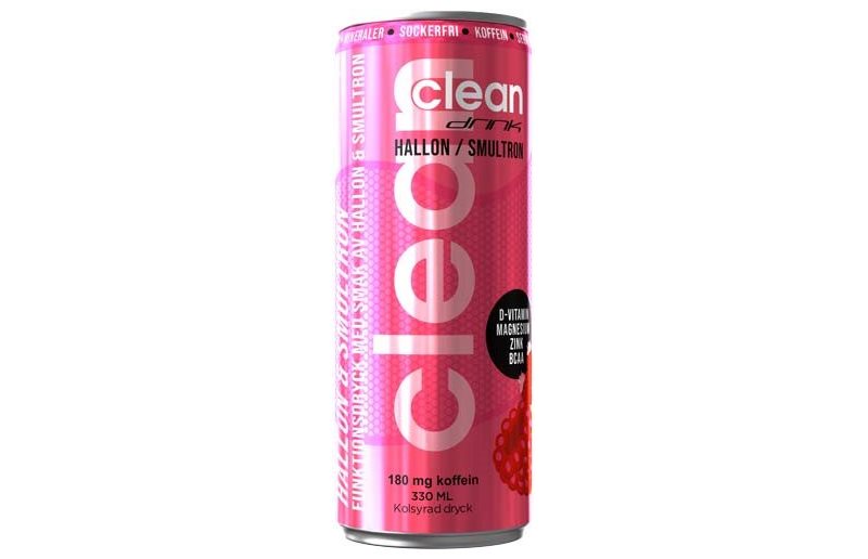 Clean Drink Energiajuoma BCAA 1kpl - Vadelma & Mansikka