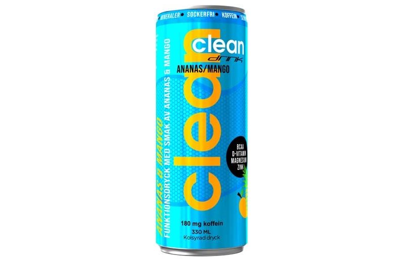 Clean Drink Energiajuoma BCAA 1kpl - Ananas & Mango