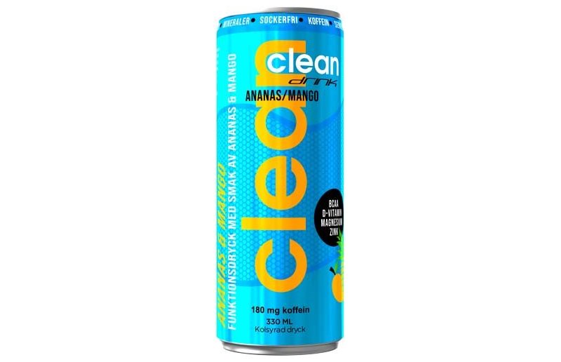 Clean Drink Energidrikk BCAA 1 stk - Ananas & Mango