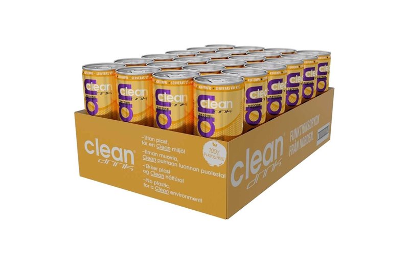 24 x Clean Drink BCAA Energiapakkaus Kofeiiniton - Blackcurrant/Raspberry Kofeiiniton