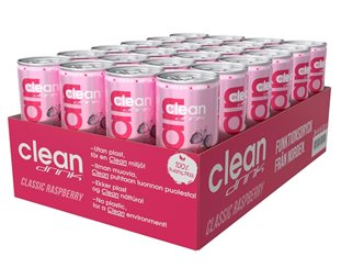 24 x Clean Drink Energidryck BCAA Flak - Hallon