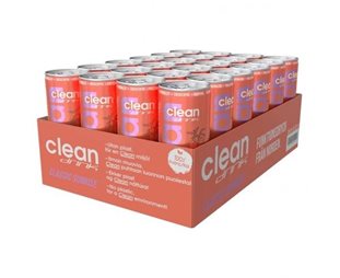 24 x Clean Drink Energidryck BCAA Flak - Persika/Mango