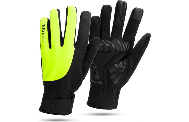 Cykelhandskar Rogelli Core II Winter Cycling Gloves Men Fluor Yellow