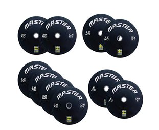 Master Fitness Painolevyt Bumper Bumper Set 120 Kg Skiteam