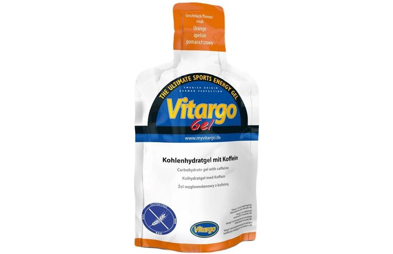 Vitargo Sportdryck Energigel Gel Koffein Apelsin