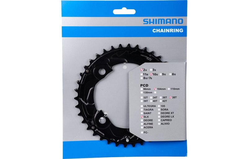 Shimano Kjededrev Slx Fc-M677 Ay 104 Bcd 2 X 10 Gir 36T Svart
