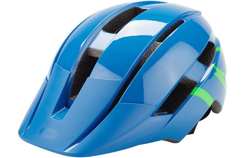 Bell Sidetrack II MIPS Helmet Youth Strike Gloss Blue/Green