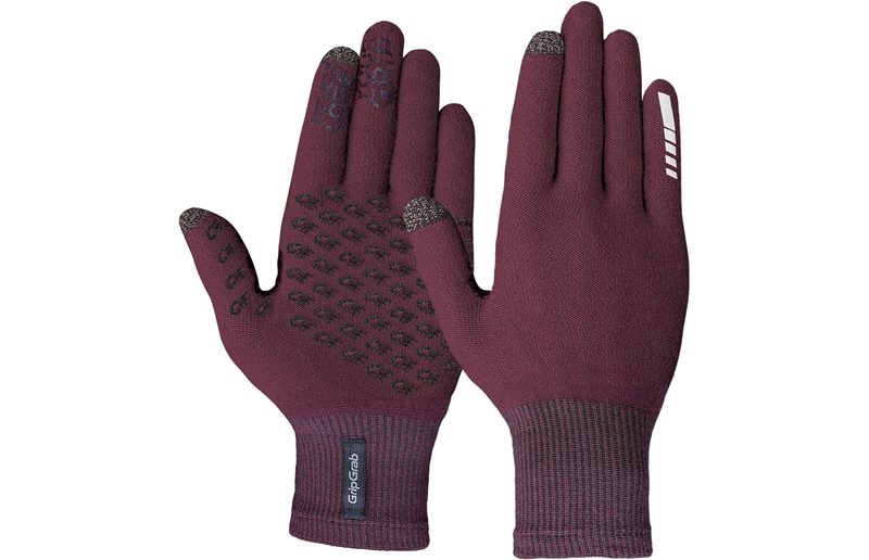 Gripgrab Cykelhandsker Primavera Merino II Dark Red