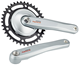Krankset Shimano Nexus FC-C6000 sølv 38T 170 mm