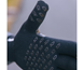 GripGrab Waterproof Knitted Talvipyöräilyhanskat Black