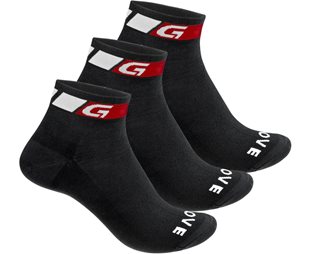 GripGrab Classic Low Cut Sommarstrumpor 3-Pack Black