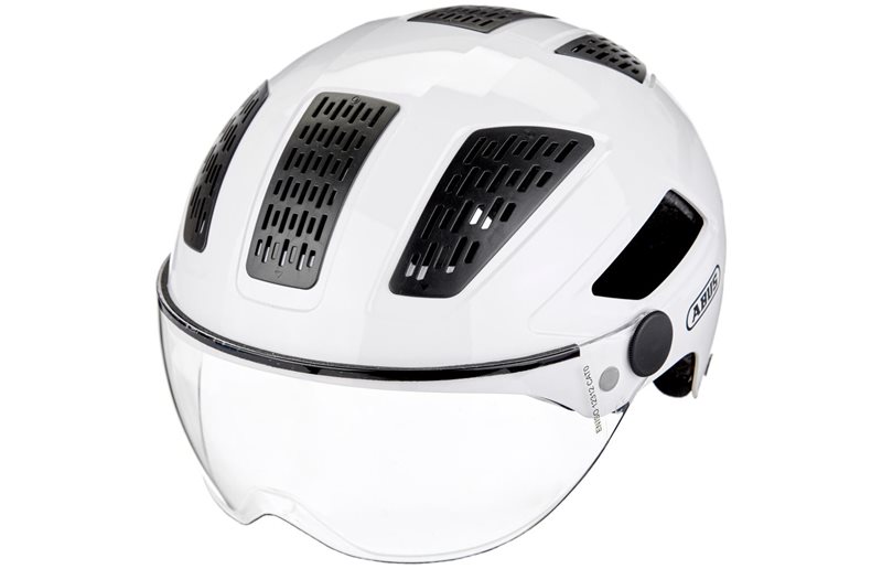 Pyöräilykypärä ABUS Hyban 2.0 ACE Helmet Polar White