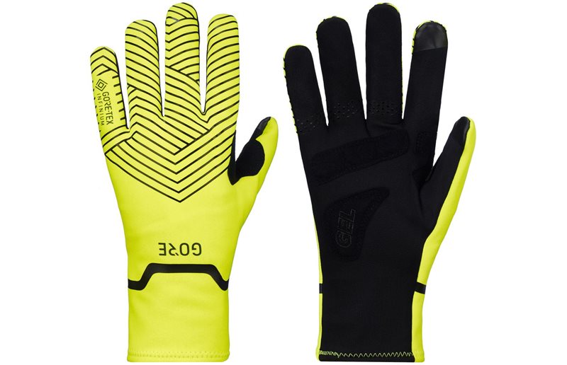 GORE WEAR Pyöräilyhanskat C3 Gore-Tex Infinium Stretch Mid Gloves Neon Yellow/Black