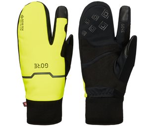 GORE WEAR Gore-Tex Infinium Thermo Split Gloves Black/Neon Yellow