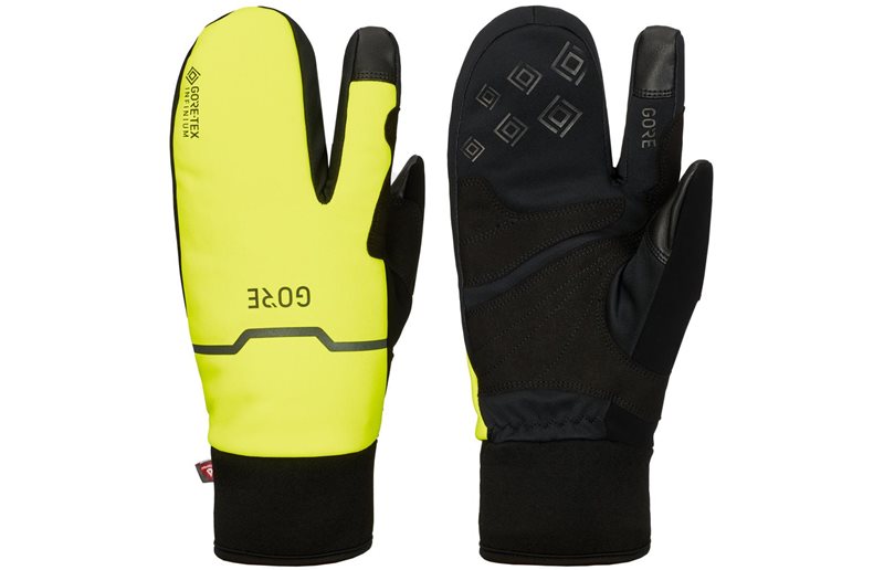GORE WEAR Gore-Tex Infinium Thermo Split Gloves Black/Neon Yellow