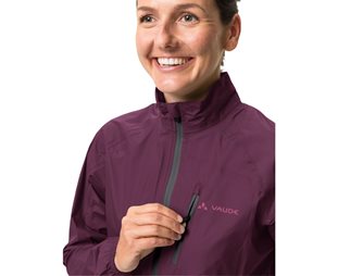 VAUDE Naisten pyöräilytakki Drop III Jacket Women Cassis