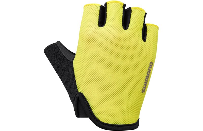 Shimano Airway Short Finger Gloves Kids Yellow