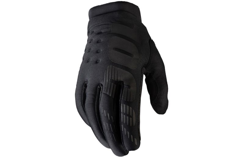 100% Brisker Youth Gloves Black