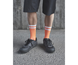 Poc Cykelstrumpor Lure MTB Sock Long Zink Orange/Hydrogen White