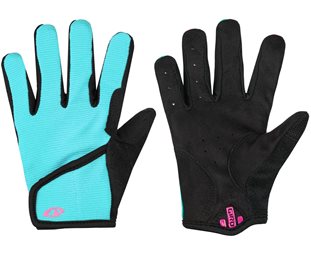 Giro DND II Gloves Youth Screaming Teal/Neon Pink