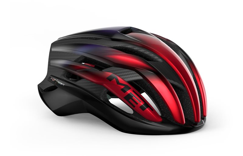 MET Trenta 3K Carbon MIPS Helmet Red Iridescent/Glossy