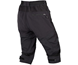 Endura Naisten pyöräilyshortsit Hummvee 3/4 shortsit + Liner alusshortsit Musta