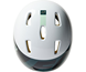 BMX-kypärä Fox Flight Helmet Youth White/Togl