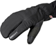 GripGrab Nordic 2 Lobster Tuulenpitävät talvipyöräilyhanskat Black