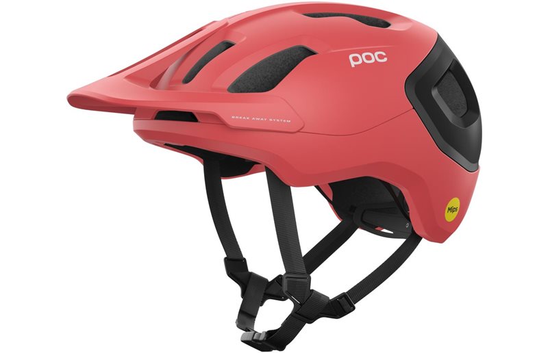 Maastokypärä POC Axion Race Mips Ammolite Coral/Uranium Black Matt