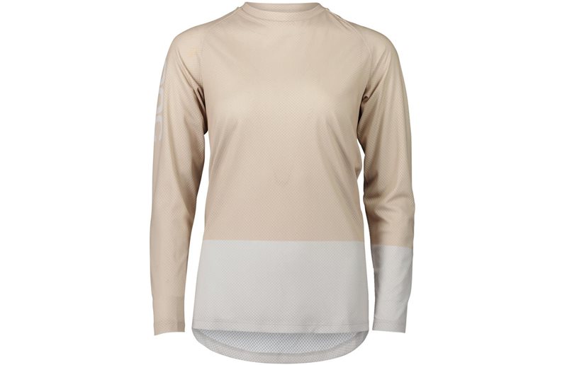 POC Naisten MTB Pyöräilypaita Pure LS Jersey Lt Sandstone Beige/Granite Grey