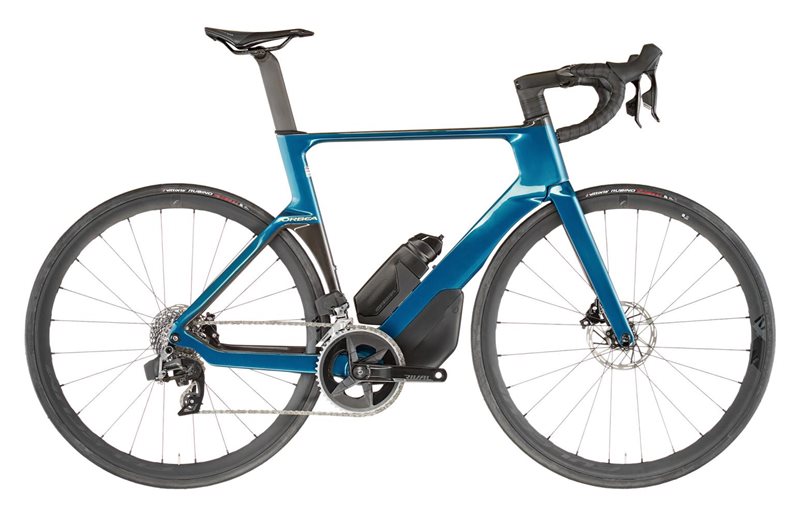 Aero maantiepyörä Orbea Orca Aero M31eLTD PWR Borealis Blue/Carbon Raw