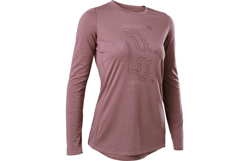 Fox Naisten pyöräilypaita Ranger Drirelease LS Jersey Women Plum Perfect