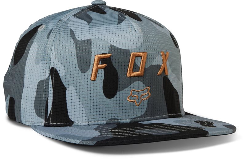 Fox Lippis VZNS Camo Tech Snapback Cap Men Black Camo