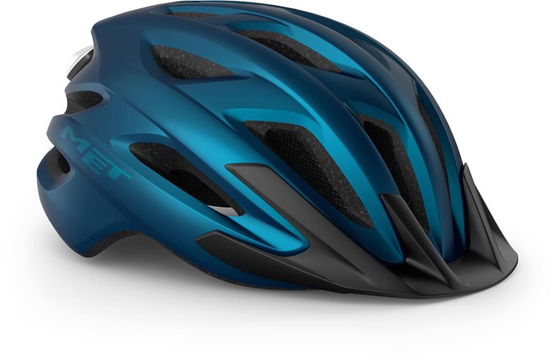 MET Crossover Helmet Blue Metallic Matt