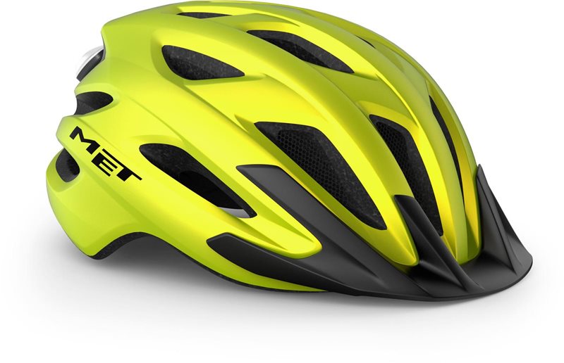 MET Crossover Helmet Lime Yellow