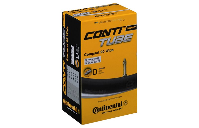 Sykkelslange Continental Compact Wide 20'' Dunlop 40mm 50/62-406