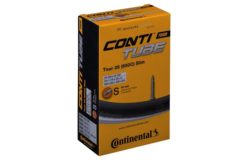 Sykkelslange Continental Tour Slim 26" Presta 42mm 28/32-559/597