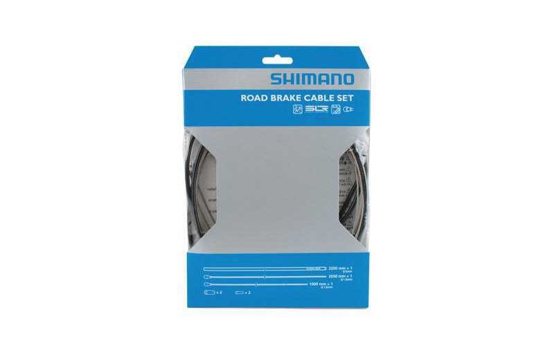 Bremsesæt Shimano Racer Rustfri Kabel sort
